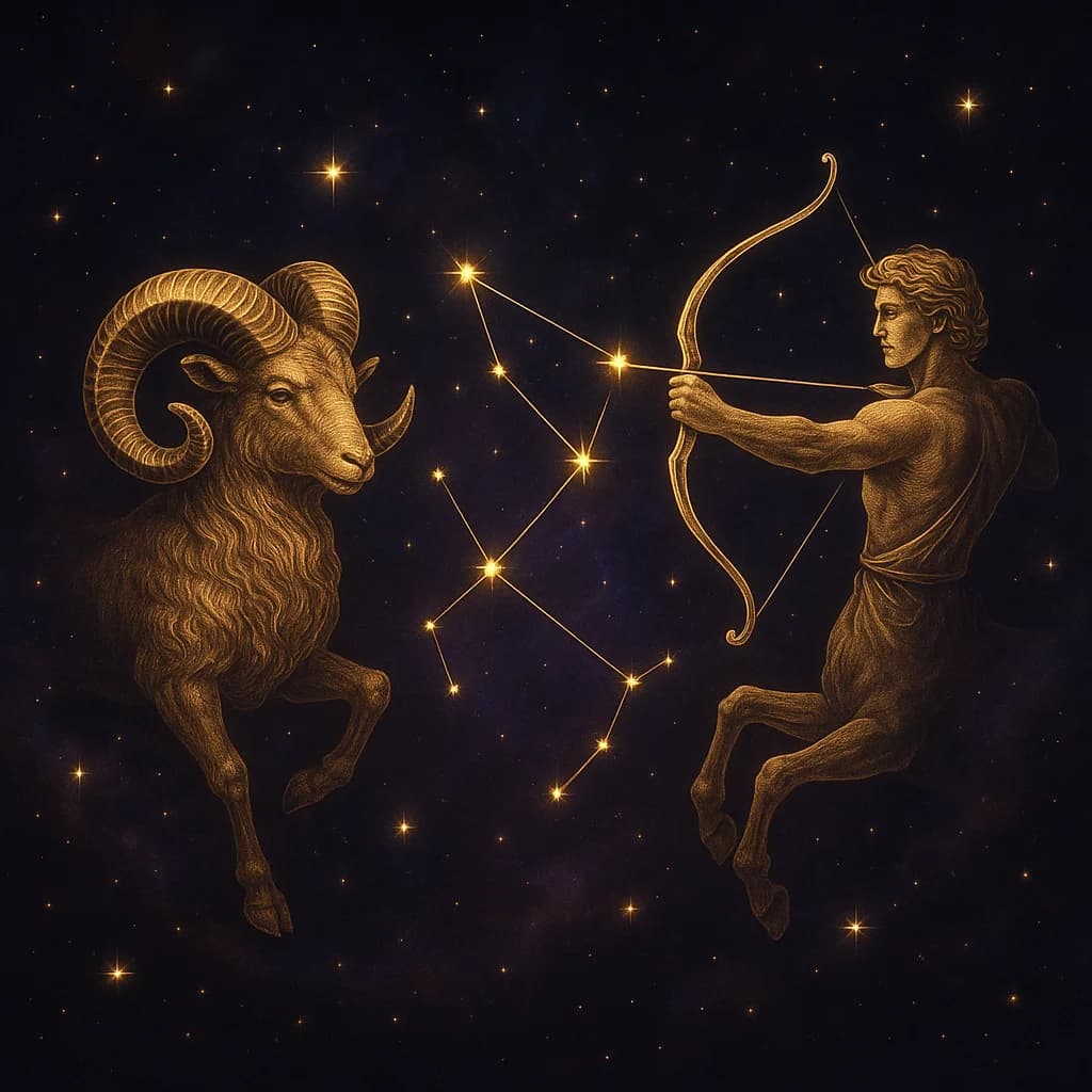 Aries and Sagittarius Compatibility: Love, Sex & a fire sign Match That Goes the Distance