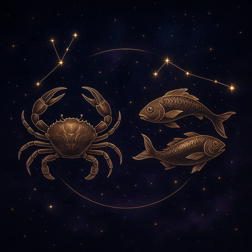 Cancer and Pisces Compatibility: Love, Sex & a water sign Match That Goes the Distance