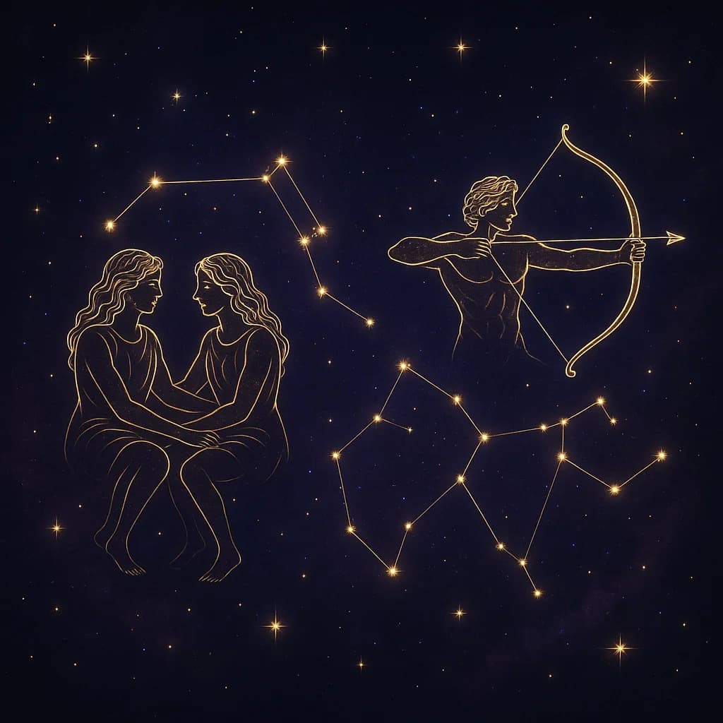 Gemini and Sagittarius Compatibility: Love, Sex & Real Talk About This air-sign-fire-sign Pairing