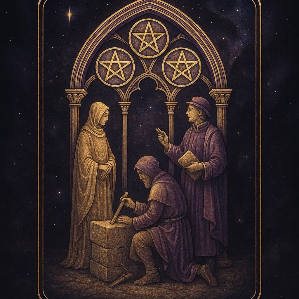 Trois de Pentacles