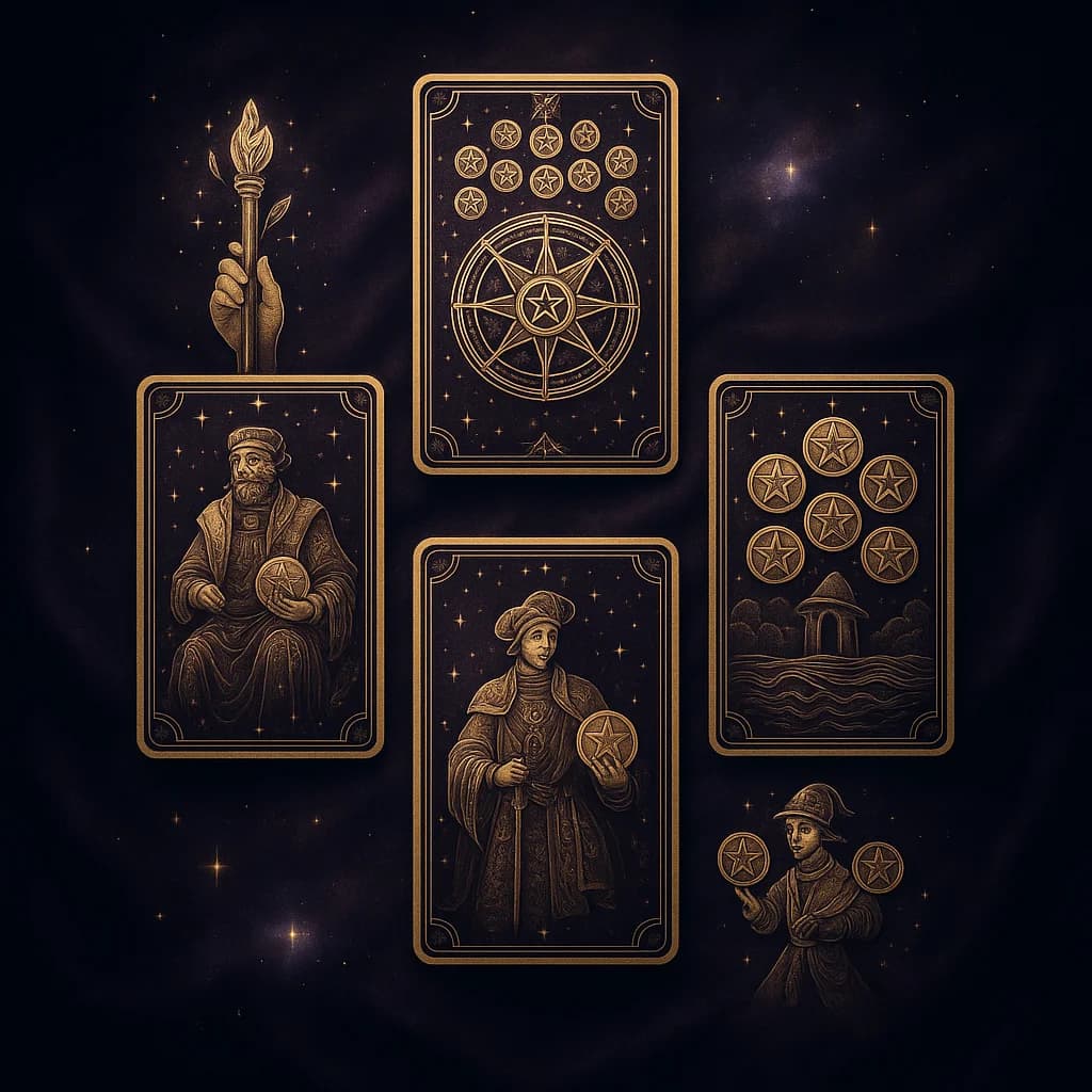 Career & Money Tarot Spread: 5-Card Professional Reading