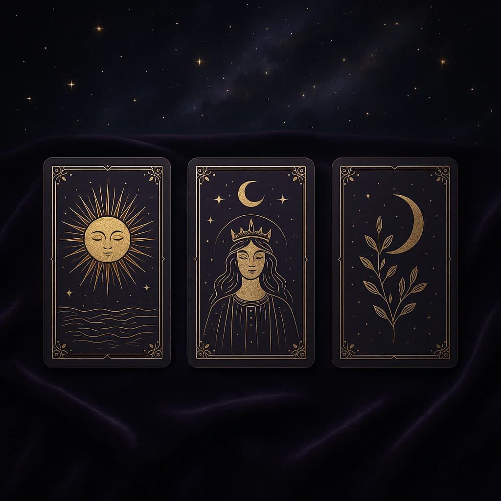 Three-Card Tarot Spread: Past · Present · Future