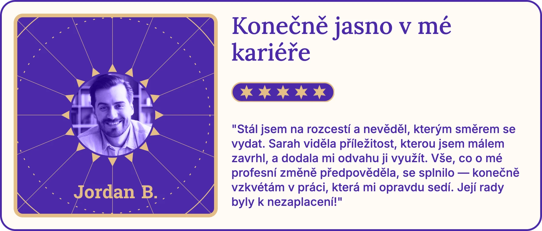 Spokojená klientka AstroNow 1 po věštecké konzultaci
