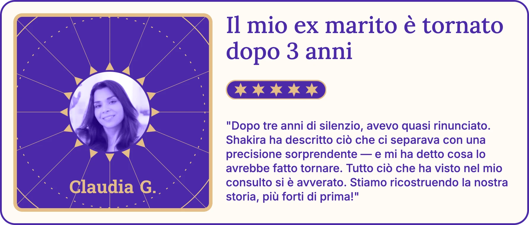 Cliente soddisfatta di AstroNow 2 dopo una consulenza di cartomanzia