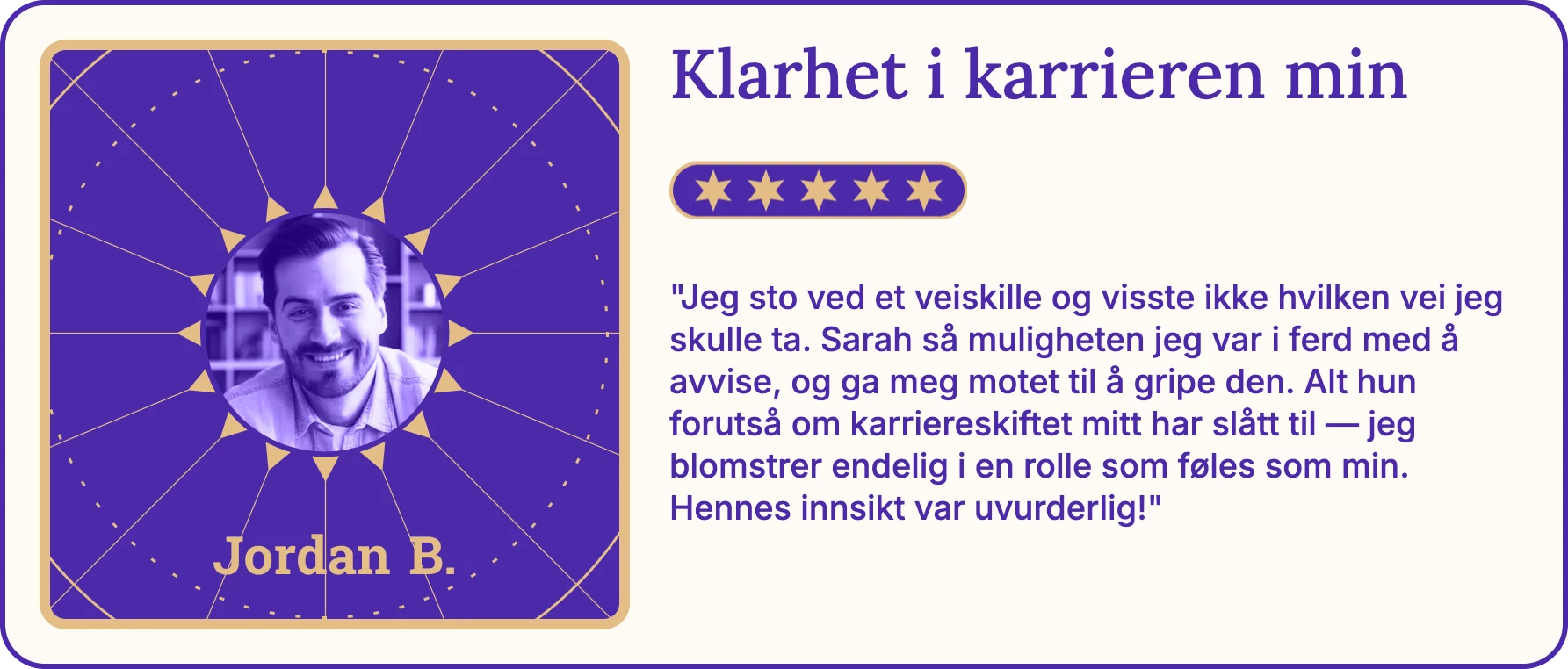 Fornøyd AstroNow-klient 1 etter en spådomskonsultasjon