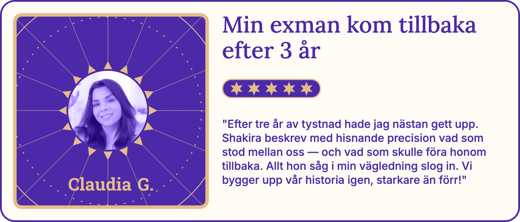 Nöjd AstroNow-klient 2 efter en spådomskonsultation